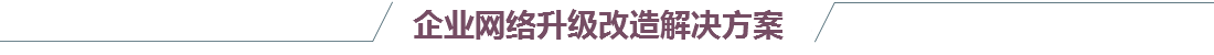企业网络改造解决方案