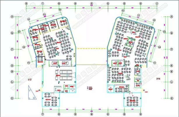 腾讯众创空间办公空间无线AP点位图
